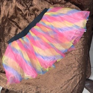 Rainbow colored tutu